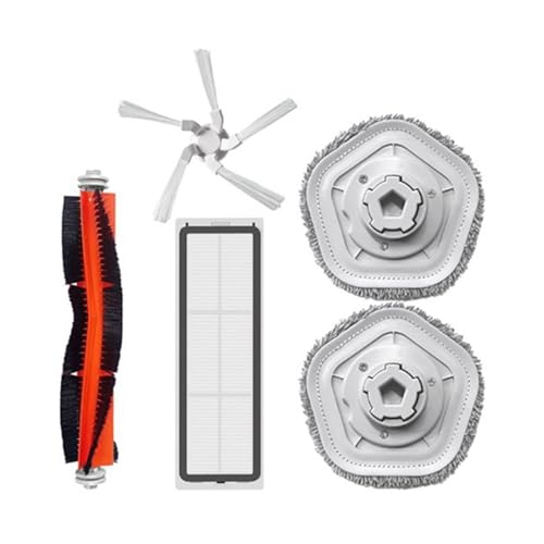 Kompatibel mit Xiaomi Dreame Bot W10 W10 Pro Selbstreinigender Roboter-Staubsauger-Mopp, Hauptseitenbürste, Hepa-Filter, Mopp-Pads von JOZJJ