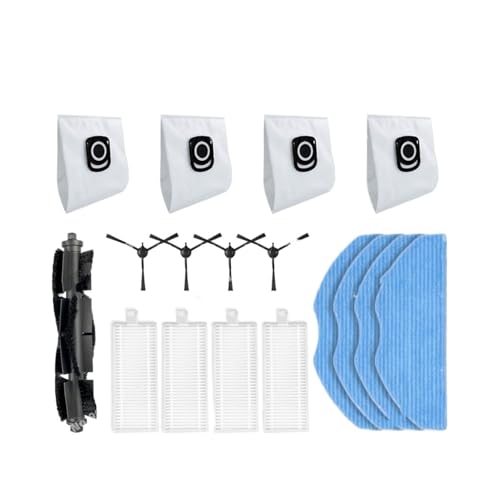 Kompatibel mit Tefal X-Plorer Serie 75 S+ RG8595WH RG8597WH Ersatzteile Hauptseitenbürste Filter Mopp Staubbeutel(Set A) von JOZJJ