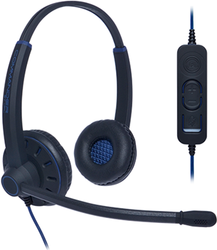 JPL Commander-2 Kopfhörer Verkabelt Kopfband Büro/Callcenter USB Typ-A Schwarz - Blau (575-344-002) von JPL