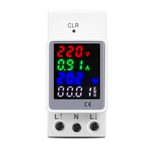 1 stück AC 110 V 220 V 100A din-schiene Spannung Strom KWH Elektrische energie monitor meter VOLT AMP voltmeter amperemeter Wattmeter(TOVA2-100C) von JPVLCNDJ