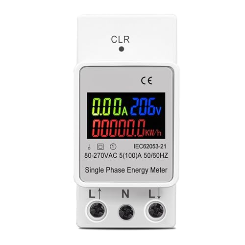 1 stück AC 110 V 220 V 100A din-schiene Spannung Strom KWH Elektrische energie monitor meter VOLT AMP voltmeter amperemeter Wattmeter(TOVAE2-100) von JPVLCNDJ