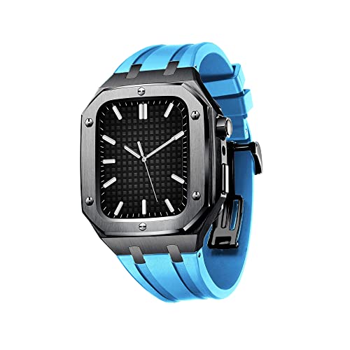 JPXXFM Männer Edelstahlhülle mit Uhrengurt für Bänder 44/45mm Rugged Gurt Metal Protective Stoßfänger Abdeckung Forseries 7/6/5/4/SE JPXXFM Männer Edelstahlhülle mit Uhrengurt für Bänder 44/45mm Rugged Gurt Metal Protective Stoßfänger Abdeckung Forseries 7/6/5/4/SE von JPXXFM