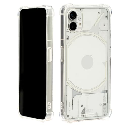 JProtect Handyhülle für Nothing Phone 1 Hülle | Nothing Phone 1 Case Bumper | Nothing 1 Hülle Transparent | Stoßsichere Nothing Phone 1 Hülle | Shockproof Handy Hülle Nothing Phone 1 Durchsichtig von JProtect