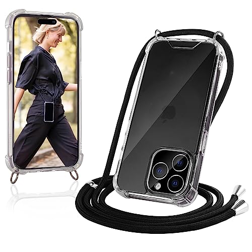 JProtect Handykette für iPhone 14 Pro Max/Elegante Handyhülle iPhone 14 Pro Max Hülle mit Band zum Umhängen in Schwarz/Handyhülle für iPhone 14 Pro Max Hülle mit Band Kordel Schnur Kette JProtect Handykette für iPhone 14 Pro Max/Elegante Handyhülle iPhone 14 Pro Max Hülle mit Band zum Umhängen in Schwarz/Handyhülle für iPhone 14 Pro Max Hülle mit Band Kordel Schnur Kette von JProtect