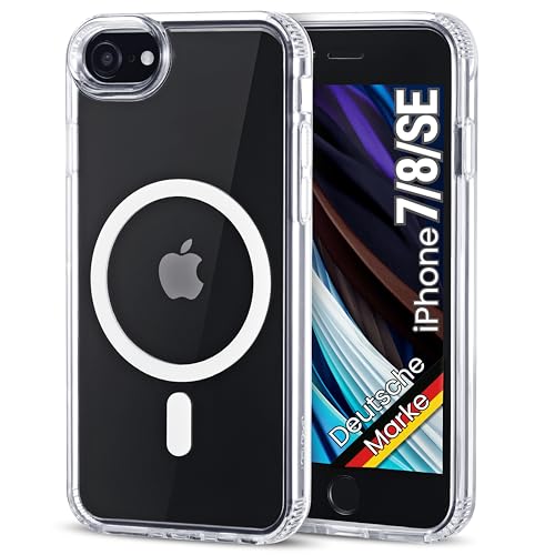 JProtect für iPhone 7/8 / SE 2020 / SE 2022 Hülle für Magsafe Zubehör (TOP Schutz & Magnetkraft) Magnetische Handyhülle Transparent für iPhone SE Hülle MagSafe Magnet für Case Stoßfest JProtect für iPhone 7/8 / SE 2020 / SE 2022 Hülle für Magsafe Zubehör (TOP Schutz & Magnetkraft) Magnetische Handyhülle Transparent für iPhone SE Hülle MagSafe Magnet für Case Stoßfest von JProtect