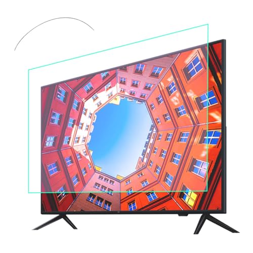 JQZWXX TV Bildschirmschutzfolie Von 43-75 zoll, Anti-Glare PET Folie, UV Schutz Und Kratzfestigkeit, Für Den Innenbereich, Verhindert Kratzer, Schützt Ihre Augen Und Den TV Bildschirm,65in1429x804mm von JQZWXX