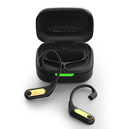 KZ AZ15 Plus Bluetooth 5.2 Wireless Kopfhörer Stereo Sport Ear Hook with Charging Case Kopfhörer(Black) von JR Products