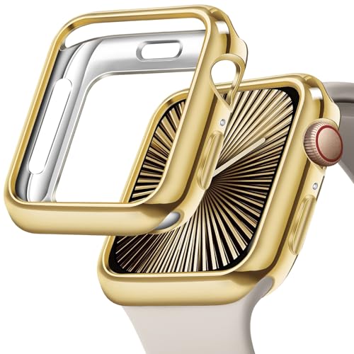 JR.DM Weiche, Flexible TPU-Hülle für Apple Watch Series 10/9/8/7/6/5/4/3/2/1/SE/Ultra Leichter Schutz, stoßfeste Hülle, kompatibel mit iWatch 40 mm, 41 mm, 44 mm, 45 mm, 42 mm(S10), 46 mm von JR.DM