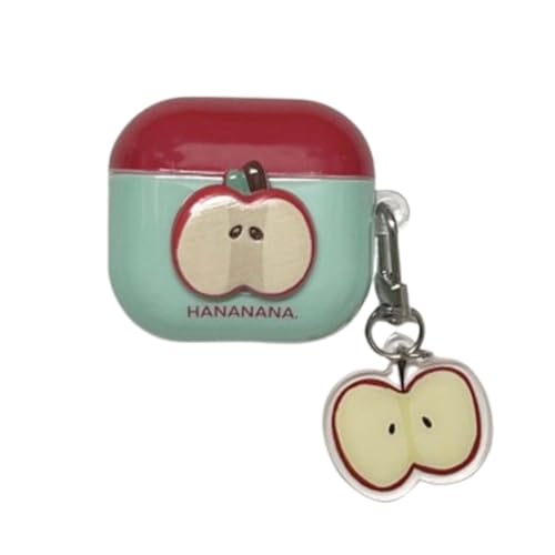 JRCYVTA Niedliche Cartoon-Kopfhörer-Hülle, kompatibel mit AirPods 4, mit Schlüsselanhänger, TPU-Ohrstöpsel, Schutzhülle für AirPods 4. Generation (Apple) von JRCYVTA