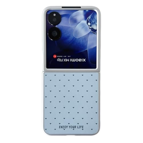 JRCYVTA Schutzhülle für Xiaomi Mix, süßes Herzmuster, stoßfest, vollständige Abdeckung, für Mädchen und Frauen (Blau) von JRCYVTA
