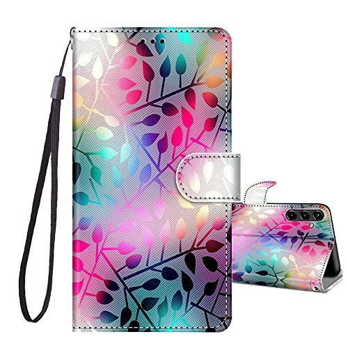 JRIANY Handyhülle für Samsung Galaxy A14 5G/4G Hülle PU Leder, Klapphülle für Samsung A14 5G Hülle, Stoßfest Schutzhülle Wallet Flip Case Klappbar Tasche für Samsung Galaxy A14 Hülle - Muster B von JRIANY