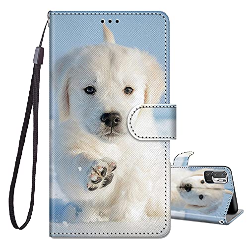 JRIANY Handyhülle für Xiaomi Redmi Note 10 5G Hülle PU Leder Brieftasche Flip Case Klappbare Stoßfeste Magnetische Lederhülle mit Muster Schutzhülle für Redmi Note 10 5G Lederhülle, Hund JRIANY Handyhülle für Xiaomi Redmi Note 10 5G Hülle PU Leder Brieftasche Flip Case Klappbare Stoßfeste Magnetische Lederhülle mit Muster Schutzhülle für Redmi Note 10 5G Lederhülle, Hund von JRIANY
