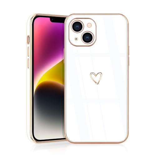 JRIANY für iPhone 14 Hülle, Handyhülle iPhone 14 mit Motiv Slim Dünn Soft TPU Silikon Stoßfest Bumper Protective Case Cover Kompatibel mit iPhone 14 6.1'' - Weiß JRIANY für iPhone 14 Hülle, Handyhülle iPhone 14 mit Motiv Slim Dünn Soft TPU Silikon Stoßfest Bumper Protective Case Cover Kompatibel mit iPhone 14 6.1'' - Weiß von JRIANY