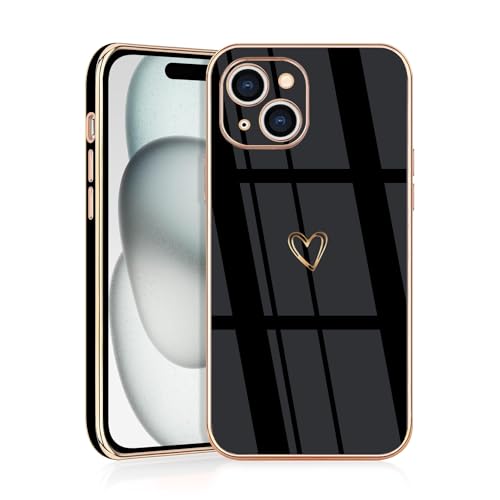 JRIANY für iPhone 15 Hülle, Handyhülle iPhone 15 mit Motiv Slim Dünn Soft TPU Silikon Stoßfest Bumper Protective Case Cover Kompatibel mit iPhone 15 6.1'' - Schwarz JRIANY für iPhone 15 Hülle, Handyhülle iPhone 15 mit Motiv Slim Dünn Soft TPU Silikon Stoßfest Bumper Protective Case Cover Kompatibel mit iPhone 15 6.1'' - Schwarz von JRIANY