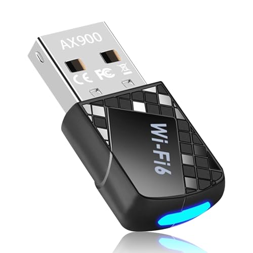 WLAN Stick USB Adapter Pc, Ax900 WiFi 6 Antenne, WLAN Empfänger Dual Band 2.4g/5ghz, USB 2.0 Internet Stick mit Eingebauter Treiber, Kompatibel mit Windows 11/10/7 WLAN Stick USB Adapter Pc, Ax900 WiFi 6 Antenne, WLAN Empfänger Dual Band 2.4g/5ghz, USB 2.0 Internet Stick mit Eingebauter Treiber, Kompatibel mit Windows 11/10/7 von JRILUO