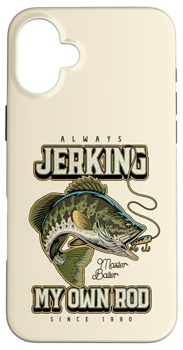 Ich suche immer meine Rute lustig Fischen Geburtstag geboren Hülle für iPhone 16 Plus von JRRTS -Fischereidesigns