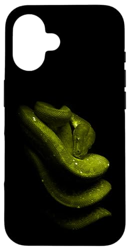 Green Tree Python Schlangenbesitzer Streetwear Reptile Hülle für iPhone 16 von JRRTS Green Tree Python Designs