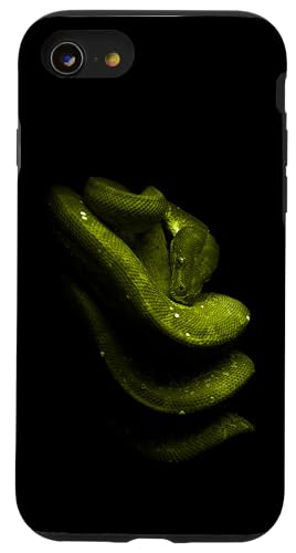 Green Tree Python Schlangenbesitzer Streetwear Reptile Hülle für iPhone SE (2020) / 7 / 8 von JRRTS Green Tree Python Designs