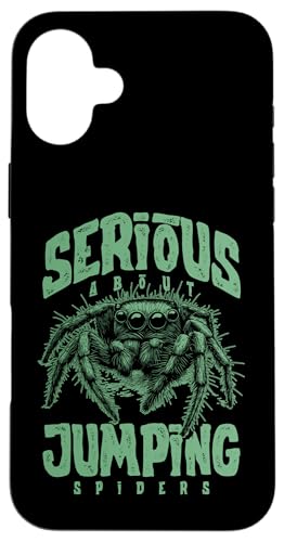 Ernsthaft mit dem Springen von Spinnen Hülle für iPhone 16 Plus Ernsthaft mit dem Springen von Spinnen Hülle für iPhone 16 Plus von JRRTS Jumping Spider Owner Designs