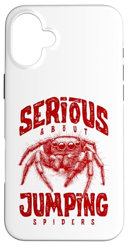 Ernsthaft mit dem Springen von Spinnen Hülle für iPhone 16 Plus Ernsthaft mit dem Springen von Spinnen Hülle für iPhone 16 Plus von JRRTS Jumping Spider Owner Designs