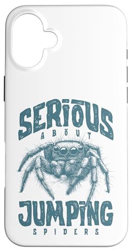 Ernsthaft mit dem Springen von Spinnen Hülle für iPhone 16 Plus Ernsthaft mit dem Springen von Spinnen Hülle für iPhone 16 Plus von JRRTS Jumping Spider Owner Designs