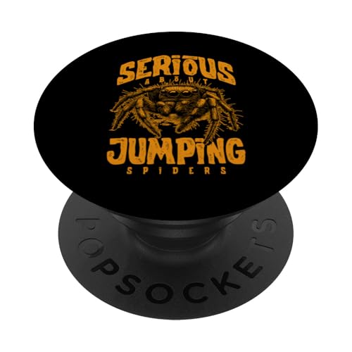 Ernsthaft mit dem Springen von Spinnen PopSockets Klebender PopGrip von JRRTS Jumping Spider Owner Designs