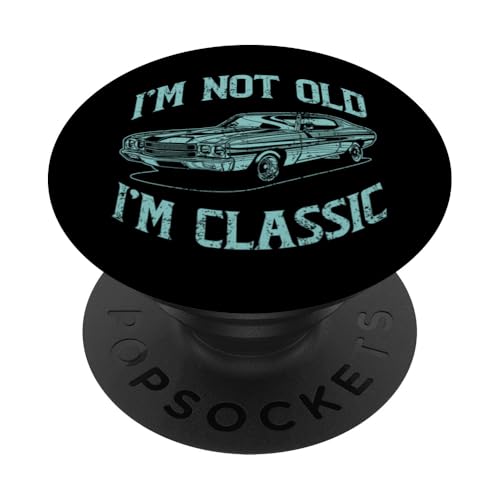 Ich bin nicht alt, ich bin klassisch, lustiger Klassiker PopSockets Klebender PopGrip Ich bin nicht alt, ich bin klassisch, lustiger Klassiker PopSockets Klebender PopGrip von JRRTS Klassiker -Autobesitzer Designs