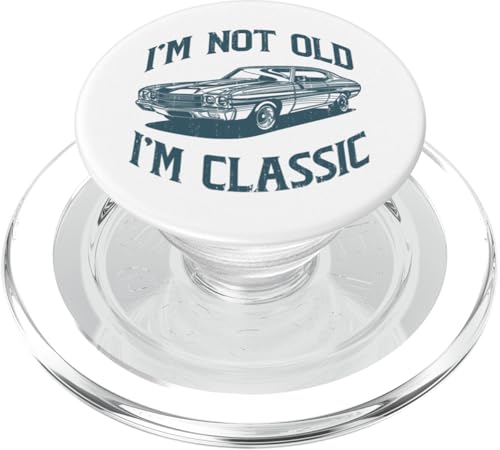 Ich bin nicht alt, ich bin klassisch, lustiger Klassiker PopSockets PopGrip für MagSafe von JRRTS Klassiker -Autobesitzer Designs