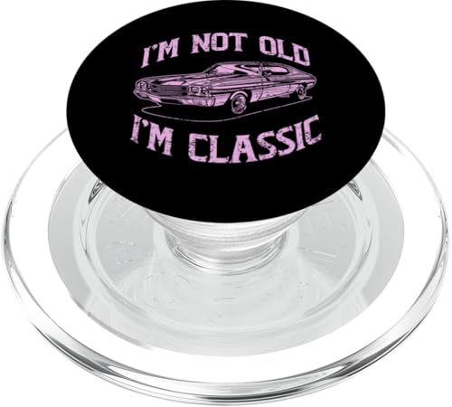Ich bin nicht alt, ich bin klassisch, lustiger Klassiker PopSockets PopGrip für MagSafe Ich bin nicht alt, ich bin klassisch, lustiger Klassiker PopSockets PopGrip für MagSafe von JRRTS Klassiker -Autobesitzer Designs