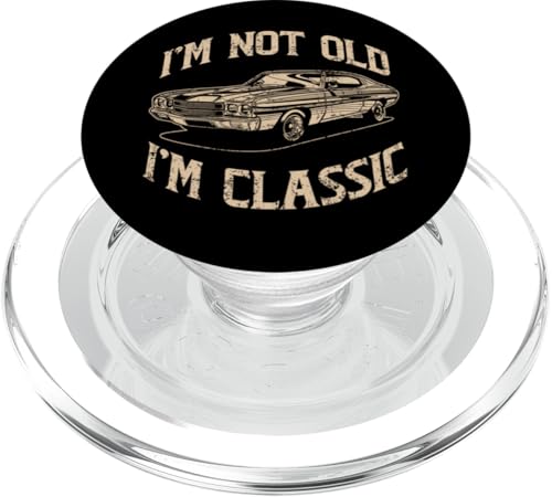 Ich bin nicht alt, ich bin klassisch, lustiger Klassiker PopSockets PopGrip für MagSafe Ich bin nicht alt, ich bin klassisch, lustiger Klassiker PopSockets PopGrip für MagSafe von JRRTS Klassiker -Autobesitzer Designs