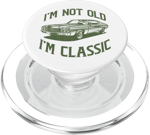 Ich bin nicht alt, ich bin klassisch, lustiger Klassiker PopSockets PopGrip für MagSafe Ich bin nicht alt, ich bin klassisch, lustiger Klassiker PopSockets PopGrip für MagSafe von JRRTS Klassiker -Autobesitzer Designs
