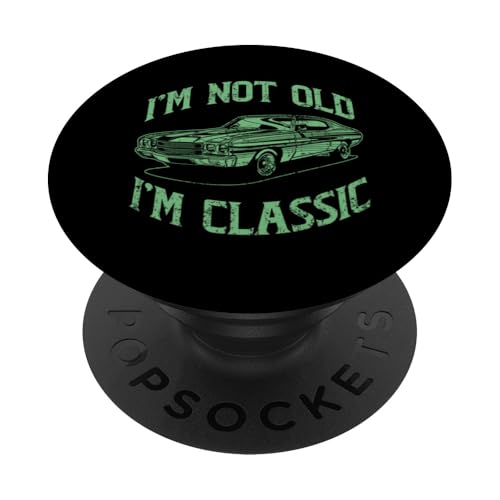 Ich bin nicht alt. Ich bin klassisch, lustiger Klassiker PopSockets Klebender PopGrip Ich bin nicht alt. Ich bin klassisch, lustiger Klassiker PopSockets Klebender PopGrip von JRRTS Klassiker -Autobesitzer Designs