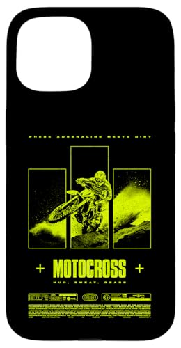 Motocross Dirt Bike Rider Modern Motorrad Hülle für iPhone 15 Motocross Dirt Bike Rider Modern Motorrad Hülle für iPhone 15 von JRRTS Motorraddesigns