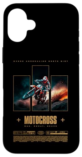 Motocross Dirt Bike Rider Modern Motorrad Hülle für iPhone 16 Plus Motocross Dirt Bike Rider Modern Motorrad Hülle für iPhone 16 Plus von JRRTS Motorraddesigns