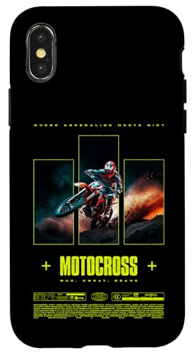Motocross Dirt Bike Rider Modern Motorrad Hülle für iPhone X/XS Motocross Dirt Bike Rider Modern Motorrad Hülle für iPhone X/XS von JRRTS Motorraddesigns