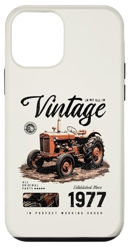 Vintage Tractor Farmer Birthday geboren 1977 geboren Hülle für iPhone 12 mini Vintage Tractor Farmer Birthday geboren 1977 geboren Hülle für iPhone 12 mini von JRRTS RETRO BUTSTRUTTY Bauerntraktor Designs