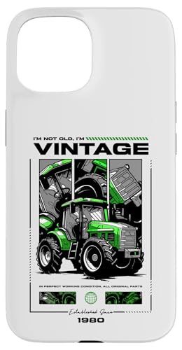 Vintage Tractor Farmer Birthday geboren 1980 geboren 1980 Hülle für iPhone 15 Vintage Tractor Farmer Birthday geboren 1980 geboren 1980 Hülle für iPhone 15 von JRRTS RETRO BUTSTRUTTY Bauerntraktor Designs