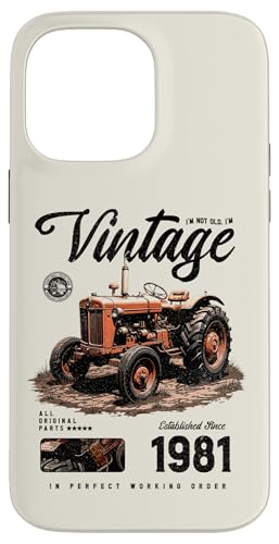 Vintage Tractor Farmer Birthday geboren 1981 geboren 1981 Hülle für iPhone 14 Pro Max Vintage Tractor Farmer Birthday geboren 1981 geboren 1981 Hülle für iPhone 14 Pro Max von JRRTS RETRO BUTSTRUTTY Bauerntraktor Designs