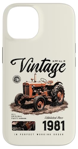 Vintage Tractor Farmer Birthday geboren 1981 geboren 1981 Hülle für iPhone 14 Vintage Tractor Farmer Birthday geboren 1981 geboren 1981 Hülle für iPhone 14 von JRRTS RETRO BUTSTRUTTY Bauerntraktor Designs