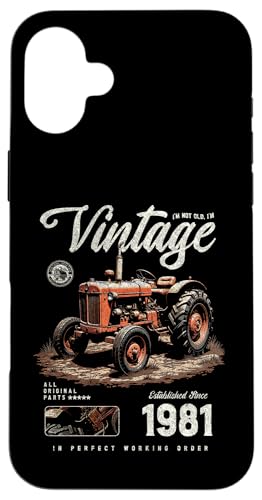Vintage Tractor Farmer Birthday geboren 1981 geboren 1981 Hülle für iPhone 16 Plus Vintage Tractor Farmer Birthday geboren 1981 geboren 1981 Hülle für iPhone 16 Plus von JRRTS RETRO BUTSTRUTTY Bauerntraktor Designs