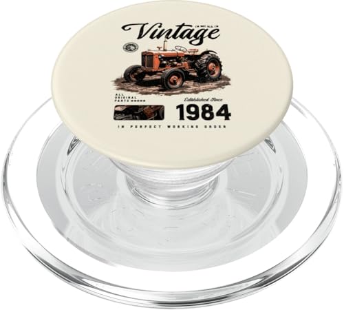 Vintage Tractor Farmer Birthday geboren 1984 geboren 1984 PopSockets PopGrip für MagSafe Vintage Tractor Farmer Birthday geboren 1984 geboren 1984 PopSockets PopGrip für MagSafe von JRRTS RETRO BUTSTRUTTY Bauerntraktor Designs