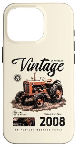 Vintage Tractor Farmer Birthday geboren 2008 geboren 2008 Hülle für iPhone 16 Pro Vintage Tractor Farmer Birthday geboren 2008 geboren 2008 Hülle für iPhone 16 Pro von JRRTS RETRO BUTSTRUTTY Bauerntraktor Designs