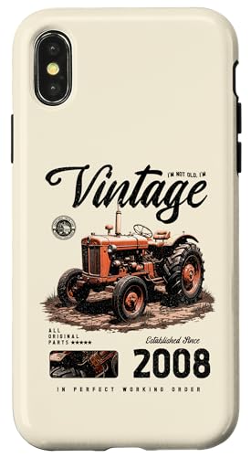 Vintage Tractor Farmer Birthday geboren 2008 geboren 2008 Hülle für iPhone X/XS Vintage Tractor Farmer Birthday geboren 2008 geboren 2008 Hülle für iPhone X/XS von JRRTS RETRO BUTSTRUTTY Bauerntraktor Designs