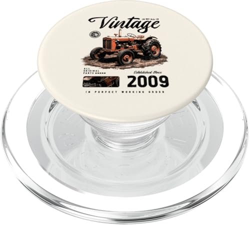 Vintage Tractor Farmer Birthday geboren 2009 geboren 2009 PopSockets PopGrip für MagSafe Vintage Tractor Farmer Birthday geboren 2009 geboren 2009 PopSockets PopGrip für MagSafe von JRRTS RETRO BUTSTRUTTY Bauerntraktor Designs