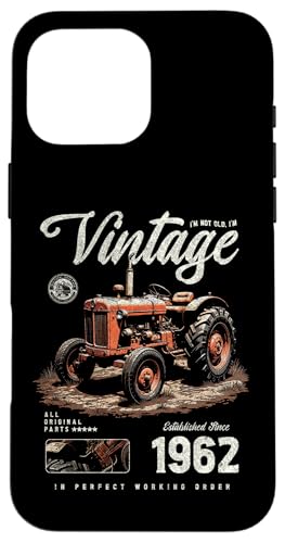 Vintage Tractor Farmer Geburtstag geboren 1962 geboren Hülle für iPhone 16 Pro Max Vintage Tractor Farmer Geburtstag geboren 1962 geboren Hülle für iPhone 16 Pro Max von JRRTS RETRO BUTSTRUTTY Bauerntraktor Designs