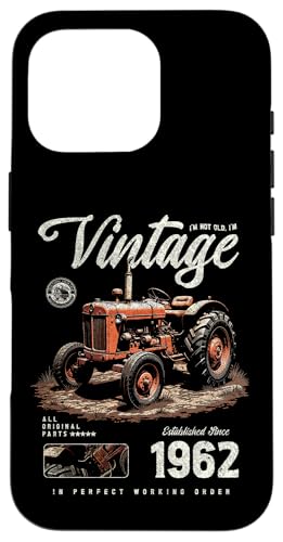 Vintage Tractor Farmer Geburtstag geboren 1962 geboren Hülle für iPhone 16 Pro Vintage Tractor Farmer Geburtstag geboren 1962 geboren Hülle für iPhone 16 Pro von JRRTS RETRO BUTSTRUTTY Bauerntraktor Designs