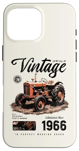 Vintage Tractor Farmer Geburtstag geboren 1966 geboren Hülle für iPhone 16 Pro Max Vintage Tractor Farmer Geburtstag geboren 1966 geboren Hülle für iPhone 16 Pro Max von JRRTS RETRO BUTSTRUTTY Bauerntraktor Designs