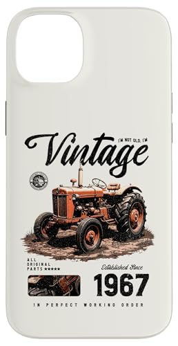 Vintage Tractor Farmer Geburtstag geboren 1967 geboren Hülle für iPhone 14 Plus Vintage Tractor Farmer Geburtstag geboren 1967 geboren Hülle für iPhone 14 Plus von JRRTS RETRO BUTSTRUTTY Bauerntraktor Designs
