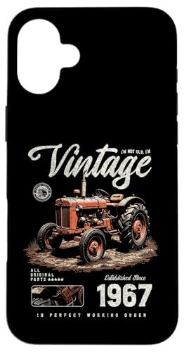 Vintage Tractor Farmer Geburtstag geboren 1967 geboren Hülle für iPhone 16 Plus Vintage Tractor Farmer Geburtstag geboren 1967 geboren Hülle für iPhone 16 Plus von JRRTS RETRO BUTSTRUTTY Bauerntraktor Designs