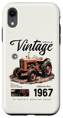 Vintage Tractor Farmer Geburtstag geboren 1967 geboren Hülle für iPhone XR Vintage Tractor Farmer Geburtstag geboren 1967 geboren Hülle für iPhone XR von JRRTS RETRO BUTSTRUTTY Bauerntraktor Designs